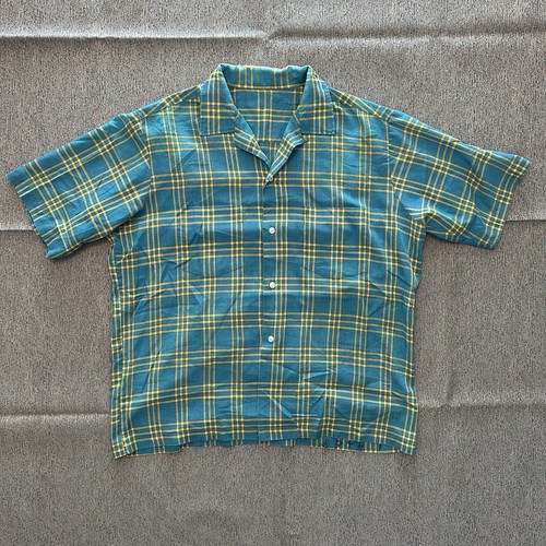 Vintage 50s 60s Camp Collar Mens Shirt Well Worn Pendleton Towncraft Pilgrim