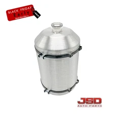 Universal 9.75 Gallons 12x20'' 1/4 NPT Aluminum Spun Vertical Gas Tank Fuel Tank