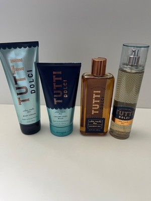 Bath and Body Works Tutti Dolci White Mocha Kiss 4 piece set Discontiued HTF