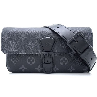 Portafoglio indossabile Louis Vuitton Montsouris Monogram Eclipse