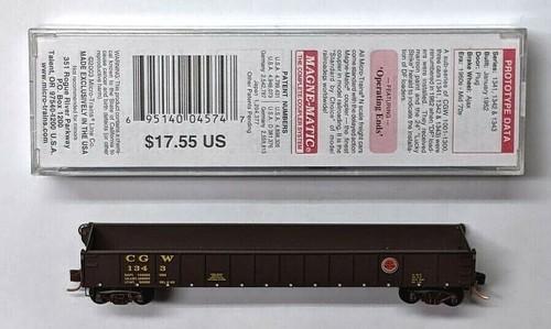 MTL Micro-Trains 48100 CGW 1343 góndola lateral recta | Zustand: New