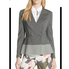 Ted Baker Peplum Hem Jacket Size 4
