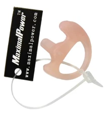 MaximalPower LEFT Medium Earmold Earbud for Two-Way Radios with Acoustic Tube