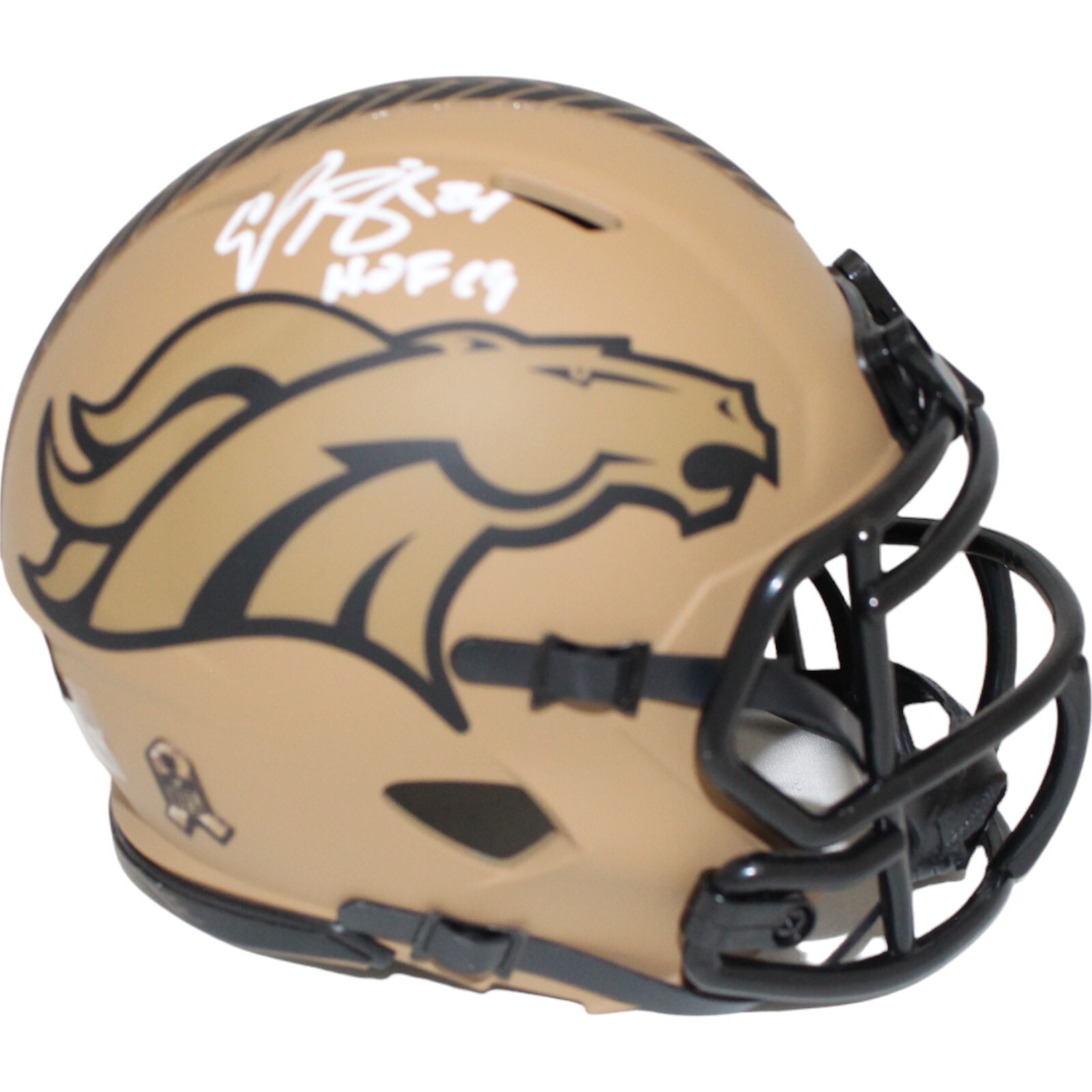 Champ Bailey Autographed Signed Denver Broncos 23 Salute Mini Helmet HOF Beckett 