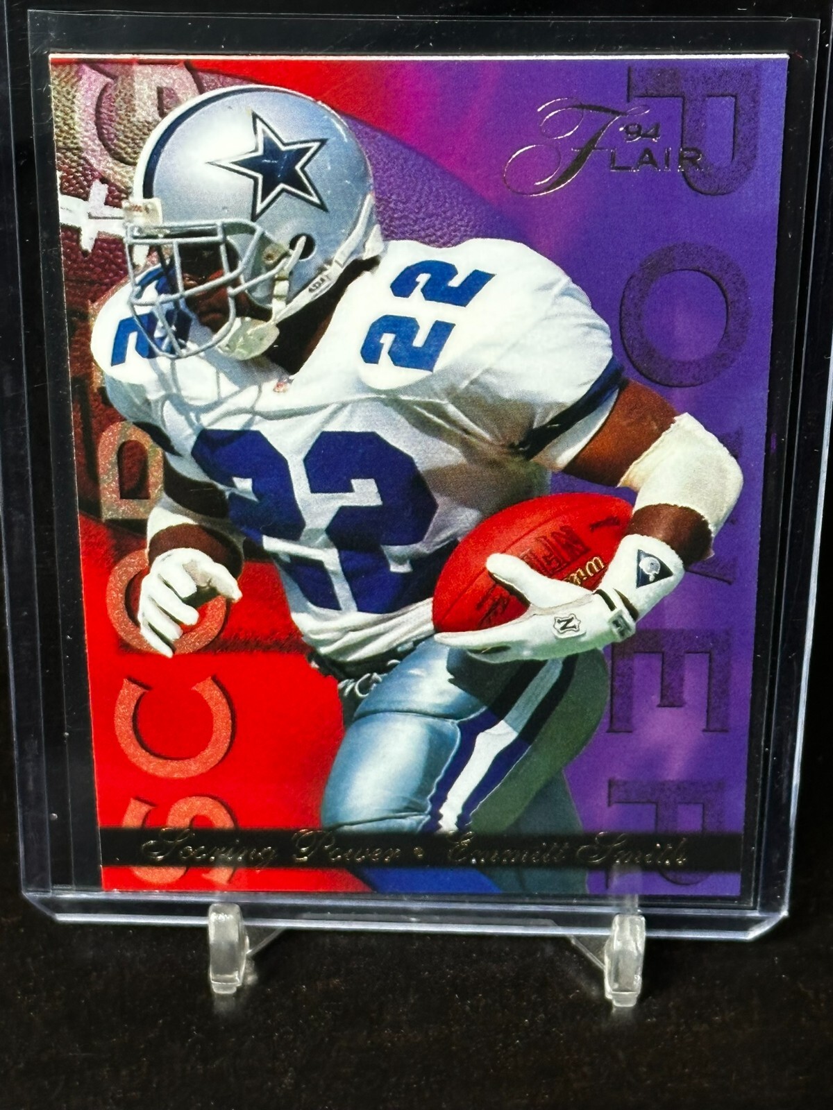 Emmitt Smith #5 of 6 Football Cards 1994 Ultra Flair Scoring Power trading card — raw and PSA graded price guide