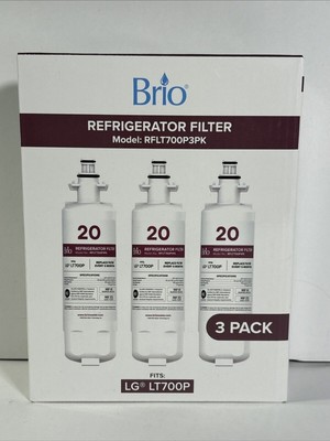 Brio Refrigerator Filter 3-pack for LG LT700P RFLT700P3PK