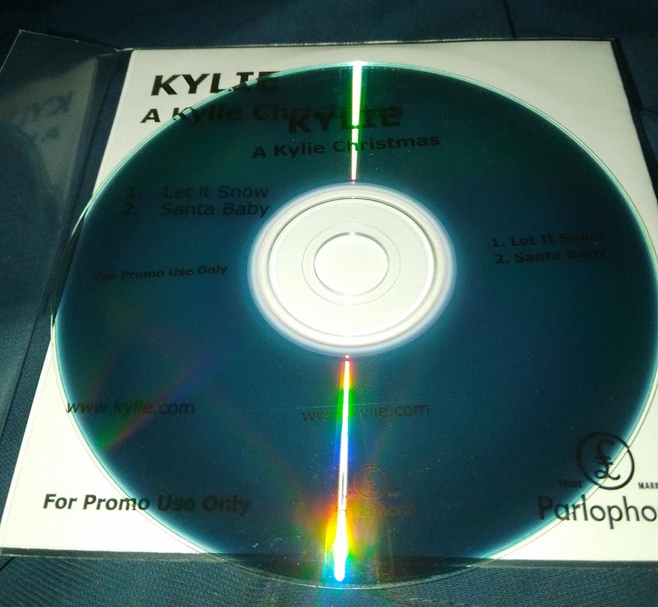 Kylie Minogue RARE 2trk PROMO CD A Kylie Christmas (Let It Snow / Santa Baby) Foto 2 de 3