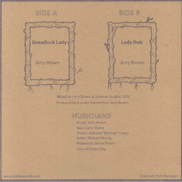Jerry Brown Dreadlock Lady LP レコード Jerry Brown - Dreadlock Lady (12