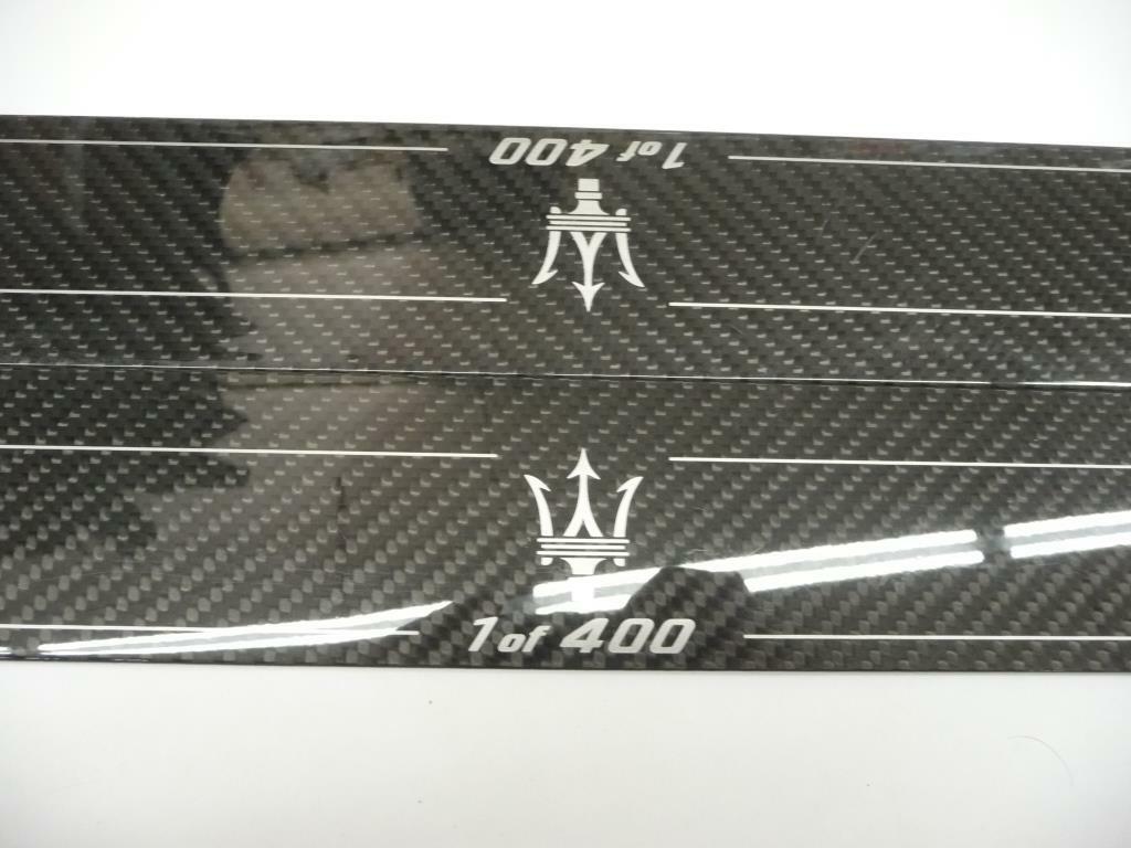 2017 Maserati GranTurismo 1 of 400 1957/2017 Carbon Fiber Kickplate Left Right