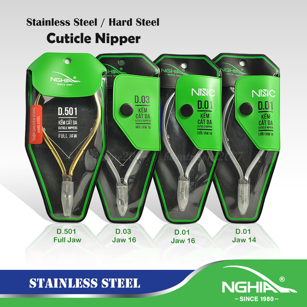 Nghia Cuticle Nippers Stainless Steel / Hard Steel *Choose any