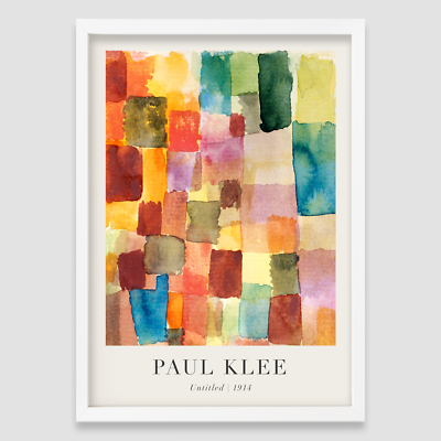 paul klee　アートパネル Paul Klee painting Print Vintage Set Wall Art Gift Home A4