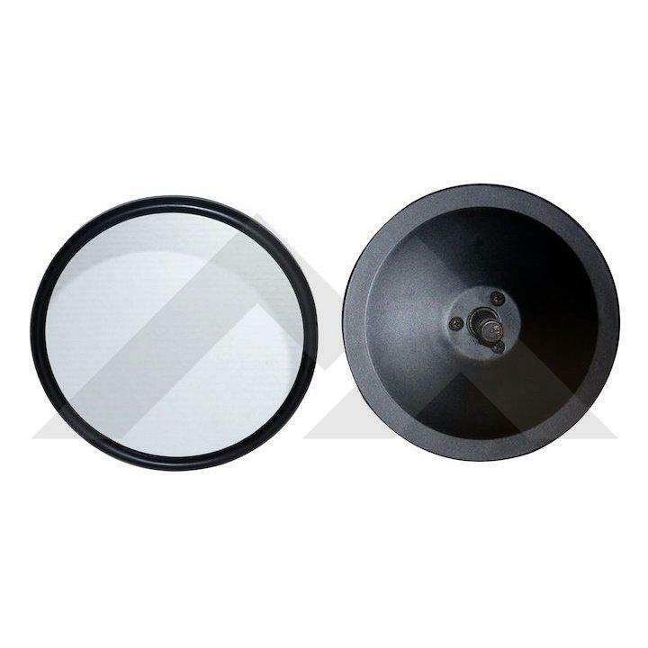 Rétroviseurs ronds moto avec miroir grand angle et tige ajustable