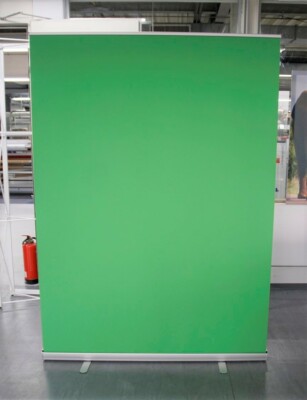 GreenScreen Leinwand 150x220 cm Chroma Key Homeoffice Rückwand lichtunduchlässig