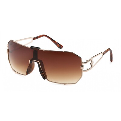 Men Women Sunglasses Oversized Large Gold Frame Fashion  display picture 1