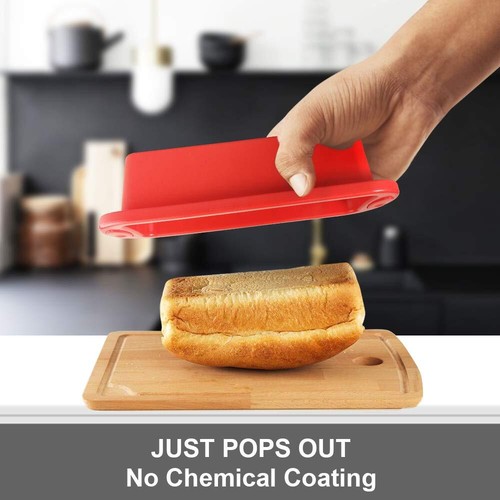 4 Pack Mini Loaf Pans Nonstick Mini Bread Loaf Pans Silicone Mini Loaf Baking Pa - Picture 2 of 7