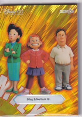 Kakawow Disney 100 Cosmos 2024 CDQ-DS-39 Ming & Meilin & Jin Orange Foil
