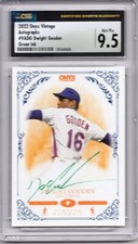 2022 Onyx Vintage Auto Green Ink auto /50 Dwight Doc Gooden CSG 9.5 Mint Plus
