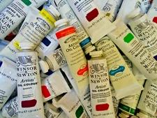 Winsor & Newton Artists' Oil Colours, 37 ml tubes, flat rate shipping