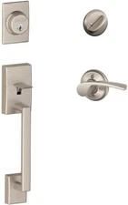 Schlage Century Single Cylinder Handleset F60 CEN 619 MER LH Left Hand Nickel