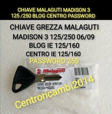 CHIAVE MALAGUTI MADISON 3 125 /250 BLOG CENTRO PASSWORD  CHIAVE ORIGINALE GREZZA