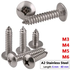 M3 M4 M5 M6 Phillips Self Tapping Truss Head Screws Wood Screws 304 A2 Stainless