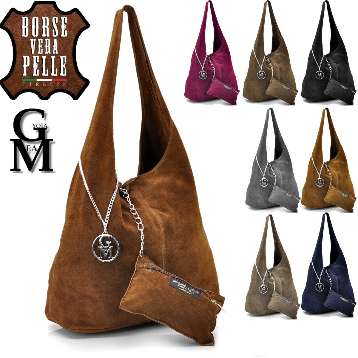 Borse in shop pelle scamosciata