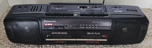 Panasonic RX-FT550 Dual Cassette XBS Bass System Vintage Boombox TESTED, READ