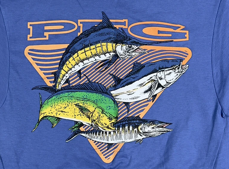 Columbia Men's PFG Rail Graphic T-Shirt - XXL - Blue