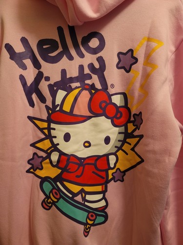 Hello Kitty Crewneck Pullover Sweatshirt Hoodie Size Medium Pink New 2024 - Picture 4 of 6