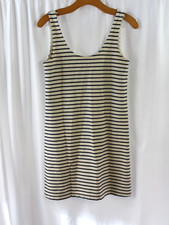 Madewell Womens Blue White Striped Cotton Blend Sleeveless Mini Dress XS