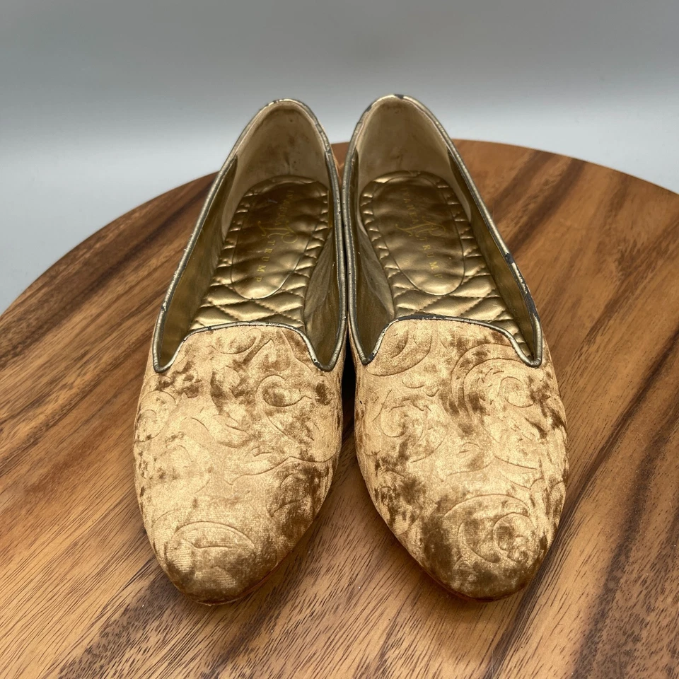 Mocasín Ivanka Trump Kenni 2 plano dorado para mujer talla 8 M cómodo sin cordones Foto 2 de 4