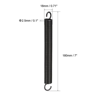 Uxcell Compression Springs 10Pcs - 1.2mm Wire Dia, 15mm OD, 15mm Free Length Spring Steel