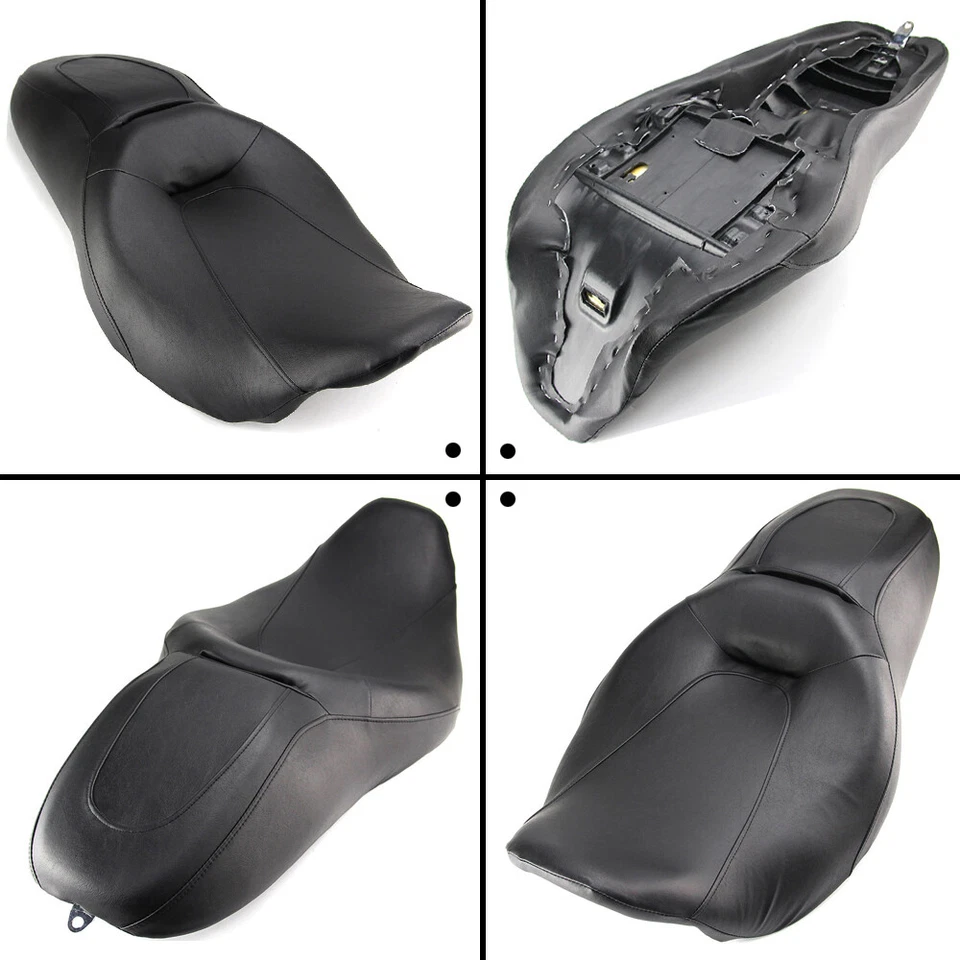 Low-Profile Driver Passenger Seat For Harley Touring Road King Street Glide 08+ - Image 3 of 4