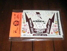 Slixx NASCAR 1264 8 Circuit City Hut Stricklin Ford Waterslide Decals 1/24 NEW