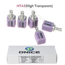 5 Pieces HT A3 Dental Glass Ceramic Blocks CAD CAM C14 Lithium Disilicate CEREC