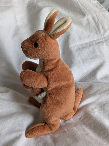 Vintage Ty Beanie Baby Tasche das Känguru mit Baby Geburtsdatum: 06.11.1996 ohne Schaukelanhänger - Bild 3 von 7