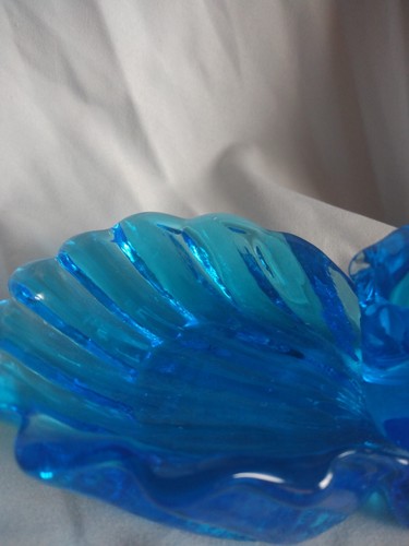 Vintage 1988 Signed Bluebird Shell Trinket Dish R.Trumbull - Picture 3 of 7