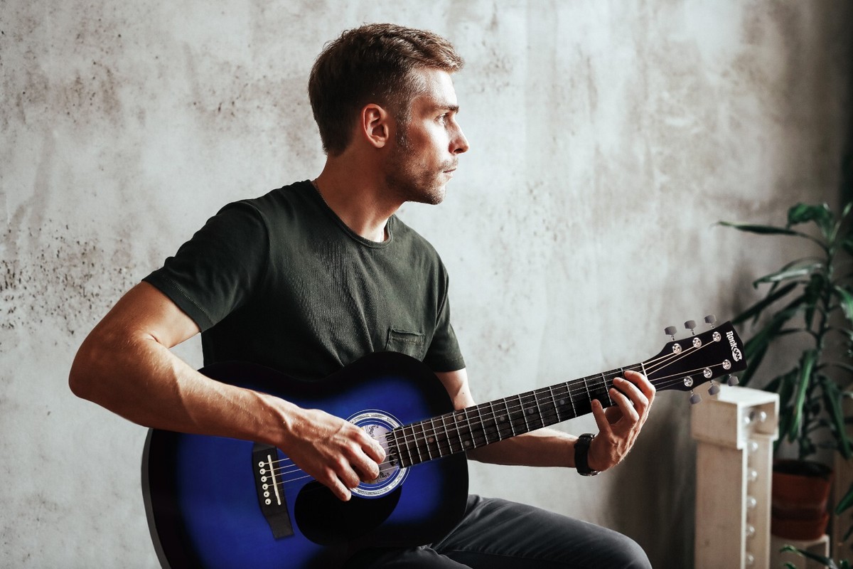 RockJam Acoustic Guitar Kit with Stand, Tuner, Gig Bag RockJam Acoustic Guitar Kit with Stand, Tuner, Gig Bag