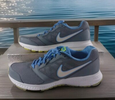 Nike Downshifter Running Shoes Sneakers Grey Blue Green 684765-021 Size 