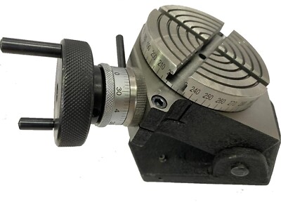 3'' Inch Precision Tilting Rotary Table 4 Slots 75mm for Milling Machine USA