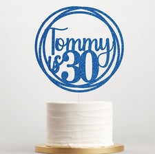 Personalised Birthday Cake Topper Any Age Name 16th 18th 21st 30th 40th 60th