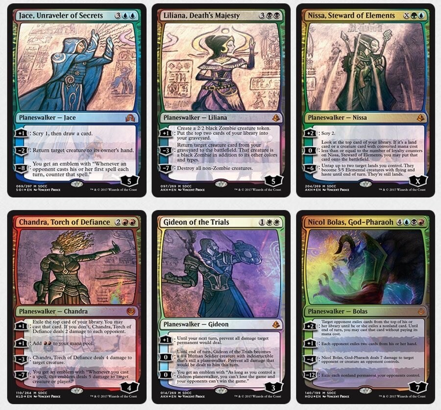 MTG SDCC 2017　プレインズウォーカーセット　FOIL MTG SDCC 2017プレインズウォーカーセットFOIL