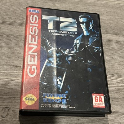 T2 Terminator 2 Sega Genesis Case And Game (No Manual) TESTED - FREE SHIP!