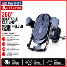 360  Rotatable Car Vent Mount Holder Stand for Cell Phone Universal GPS Cradle