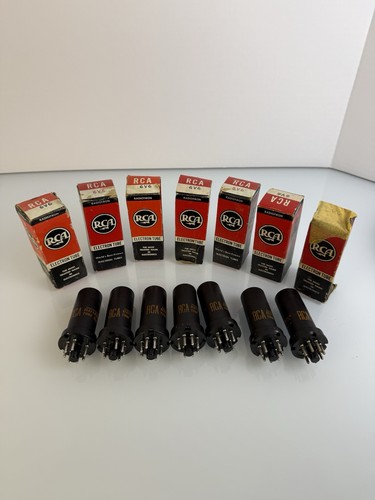 7 RCA 6V6 Vacuum Tubes - Untested