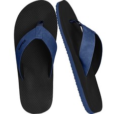 Men's Flip Flops with Arch Support - Quick-Dry Beach Sandals