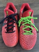 Nike Kobe Protro 6 Reverse Grinch Red KIDS 5.5Y Sneakers - Still Life - USED   