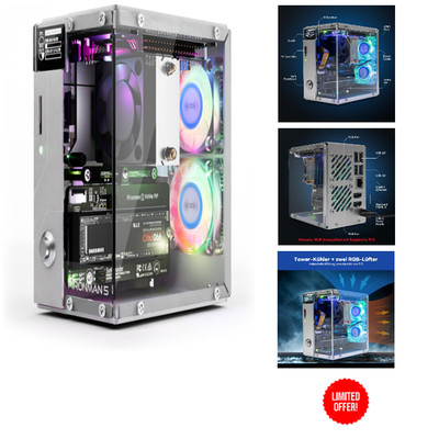 Pironman 5 Mini-PC-Gehäuse NVMe M.2 SSD PCIe 2.0