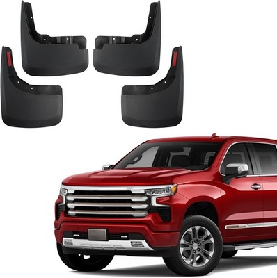 4 Pack Truck Mud Flaps for Chevy Silverado 1500 2019-2026 Front & Rear