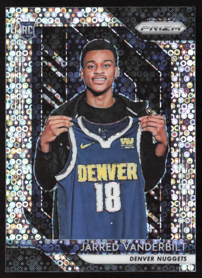 2018-19 Panini Prizm Fast Break Disco Jarred Vanderbilt #42 Rookie Nuggets